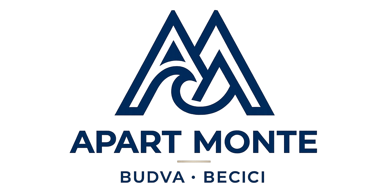 ApartMonte logo for family apartments in Bečići, Budva, Montenegro